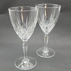 Vintage Derwent Crystal Sherry Wine Glasses High Quality Set Of 2